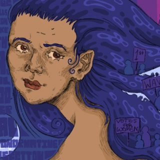 Waves of paint: students gift Mill District with feminist mural