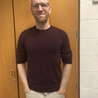 New math teacher Sam Bill loves teaching, talking about math